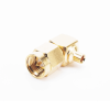conector sma macho en a/r para cable semi rígido de 0.085" de diámetro , oro/ oro/ teflón..