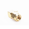 conector sma macho en a/r para cable semi rígido de 0.085" de diámetro , oro/ oro/ teflón..