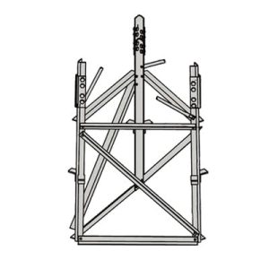 base para sección 5 de torre autosoportada rsl.
