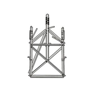 base corta para sección 9 para torres autosoportadas rsl.