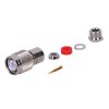 conector tnc macho rosca izquierda para cables rg 58/u, rg 142/u.