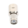 conector tnc macho de rosca izquierda métrica, tipo rosca para rg 8/u, 9913, lmr 400, cnt 400 del grupo i, plata/ oro/ teflón.