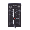 ups de 650 va/400 w, topología standby, compacto, entrada 120 vca nema 5 15p, con 3 tomas respaldo/protección y 3 tomas solo protección nema 5 15r