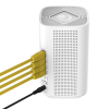 router home mesh rv22 ideal para soluciones residenciales / doble banda (2.4 y 5 ghz) / wi fi 6 / capacidad de: 2.5 gbps (5 ghz), 600 mbps (2.4 ghz) / gestión vía software para administrador y usuario final desde la nube cnmaestro