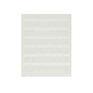 paquete de hojas con 2500 etiquetas de identificación auto laminadas para impresora láser/inyección de tinta, para cables de 4.1 a 8.1 mm de diámetro (10 6 awg), color blanco