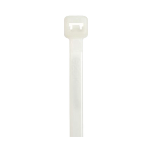 cincho de nylon 6.6 stronghold™, 250mm largo x 4.8mm ancho, color natural, plenum, paquete de 100pz