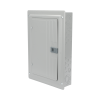 centro de carga trifásico 3 fases, 4 hilos para interruptores qp, de 12 polos 24 circuitos, 120/240vca, barras de aluminio 125 amp, nema 1, uso interior. incluye tapa.