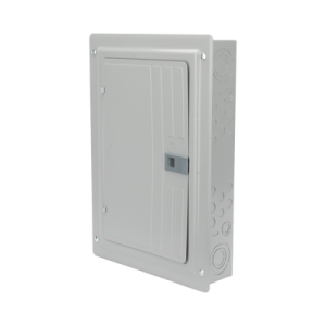 centro de carga trifásico 3 fases, 4 hilos para interruptores qp, de 12 polos 24 circuitos, 120/240vca, barras de aluminio 125 amp, nema 1, uso interior. incluye tapa.