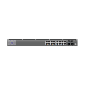 switch gigabit poe+ administrable / 16 puertos 10/100/1000 mbps + 2 puertos sfp uplink / presupuesto poe hasta 120w / administración gratuita en la nube