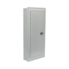centro de carga trifásico 3 fases, 4 hilos para interruptores qp, de 24 polos 42 circuitos, 120/240vca, barras de aluminio 200 amp, nema 1, uso interior. incluye tapa.