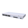 switch de distribución/core gigabit administrable poe capa 3 / 24 puertos 10/100/1000 mbps (poe) / 4 puertos 1ge sfp uplink / erps / rutas estáticas / istack / poe perpetuo / 400w / administración nube gratis