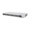 switch de distribución/core gigabit administrable poe capa 3 / 48 puertos 10/100/1000 mbps (poe) / 4 puertos 1ge sfp uplink / erps / rutas estáticas / istack / poe perpetuo / 380w / administración nube gratis