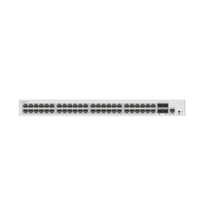 switch de distribución/core gigabit administrable capa 3 / 48 puertos 10/100/1000 mbps / 4 puertos 10ge sfp+ uplink / erps / rutas estáticas / istack / administración nube gratis