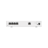 router multi servicio / 1 puerto 10/100/1000 mbps(wan) / 4 puertos 10/100/1000 mbps(lan) poe+ (802.3af/at) / 50w / rendimiento 1 gbps / controla hasta 32 aps / hasta 150 clientes / administración nube gratis