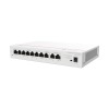 router ekit / 2 puertos wan gigabit / 1 puerto lan/wan gigabit / 7 puertos poe lan gigabit / presupuesto poe 124 w / rendimiento de 2 gbps / controlador (64 aps) / hasta 250 clientes / libre de licenciamiento