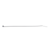 cincho de nylon 6.6 stronghold™, 160mm largo x 2.5mm ancho, color negro, exterior resistente a rayos uv, paquete de 100pz