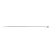 cincho de nylon 6.6 stronghold™, 160mm largo x 2.5mm ancho, color negro, exterior resistente a rayos uv, paquete de 100pz