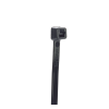 cincho de nylon 6.6 stronghold™, 188mm largo x 4.8mm ancho, color negro, exterior resistente a rayos uv, paquete de 1000pz