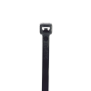 cincho de nylon 6.6 stronghold™, 188mm largo x 4.8mm ancho, color negro, exterior resistente a rayos uv, paquete de 1000pz