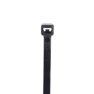 cincho de nylon 6.6 stronghold™, 188mm largo x 4.8mm ancho, color negro, exterior resistente a rayos uv, paquete de 1000pz