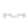 bracket para montaje de regleta s66, acepta 1 regleta m150 y 1 conector de 25 pares de cada lado