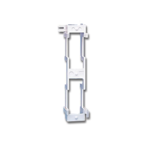 bracket para montaje de regleta s66, acepta 1 regleta m150 y 1 conector de 25 pares de cada lado