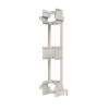 bracket para montaje de regleta s66, acepta 1 regleta m150, 6 conectores de 25 pares