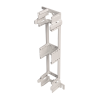 bracket para montaje de regleta s66, acepta 1 regleta m150, 6 conectores de 25 pares