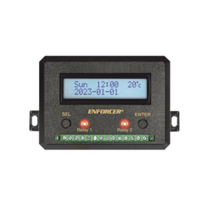 temporizador anual / dos relevadores / programable / pantalla lcd
