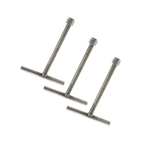 juego de 3 anclas con galvanizado por inmersión en caliente. compatible con sba60.
