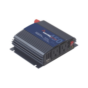 inversor de corriente onda modificada (cd ca). potencia nominal 450 w, ent:12vcc, sal: 115vca 60 hz.