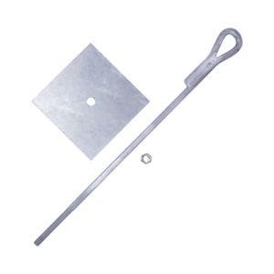 ancla para retenida para muro con ojo de llave galvanizado por inmersión en caliente (requiere placa igualadora).