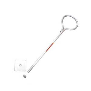 ancla de losa o pared de 90 cm. de 1/2" de grosor galvanizado electrolítico.