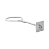 ancla con aro, largo: 40 cm. de 1/2" de espesor para losa o pared. galvanizado por inmersión.