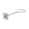 ancla con aro, largo: 40 cm. de 1/2" de espesor para losa o pared. galvanizado por inmersión.