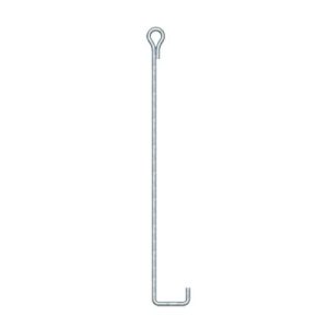 ancla de suelo con ojo de llave Ø 3/4" x 150 cm, galvanizado por inmersión en caliente.