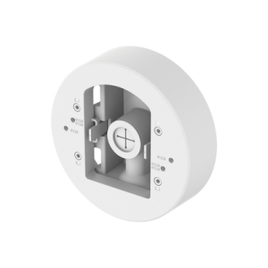 montaje adaptador para instalacion en poste de camaras domo y bala serie x o p marca hanwha