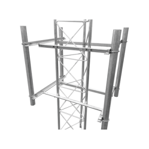 brazo lateral de 4 sectores recomendado para antenas sectoriales con angulo de apertura de 90° (o similar).