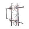 4 pzs. de herraje individual tubo tubo compatible con sblue g.