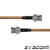 jumper con cable lp142 de 60 cm, con conectores bnc macho a bnc macho.