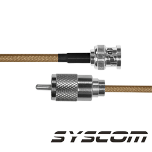 (1 pza) jumper con cable lp142, conectores bnc macho/uhf (pl 259) macho.