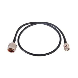 jumper de 60 cm con cable rg 58u sys, conector bnc y n macho