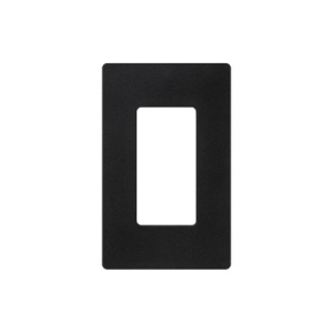 tapa color negro satin para interruptor o dimmer lutron, 1 gang, limpio y moderno