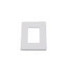 tapa color blanco satin para interruptor o dimmer lutron, 1 gang, limpio y moderno