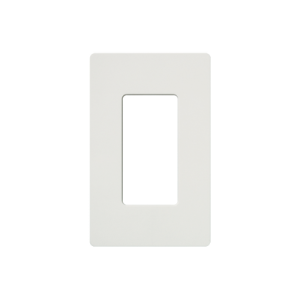 tapa color blanco satin para interruptor o dimmer lutron, 1 gang, limpio y moderno