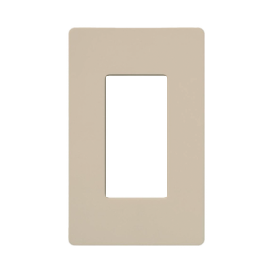 tapa color taupe para interruptor o dimmer lutron, 1 gang, limpio y moderno