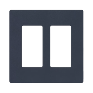 tapa color deap sea satin para interruptor o dimmer lutron, 2 gang, limpio y moderno