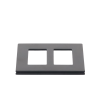 tapa p/switch /dimmer 2 espacios