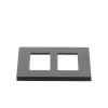 tapa p/switch /dimmer 2 espacios