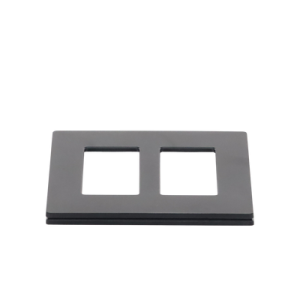 tapa p/switch /dimmer 2 espacios